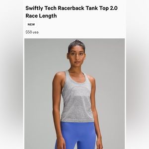 Lululemon Gray Swiftly Tech Tank
